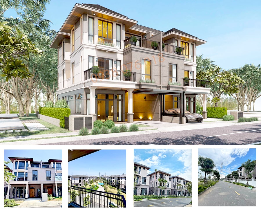 Bán biệt thự song lập Zeitgeist Nhà Bè - Zeit River County, diện tích 200m2